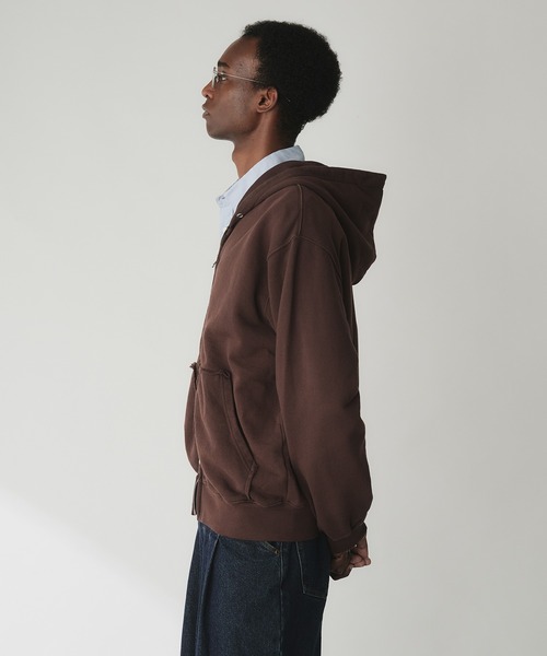 Adoon plain パーカー Double-Zip Colorway Hoodie / ダブルジップ裏毛