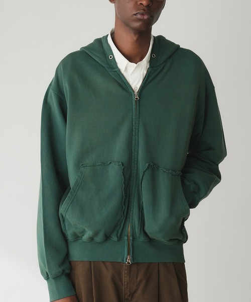 Adoon plain パーカー Double-Zip Colorway Hoodie / ダブルジップ裏毛