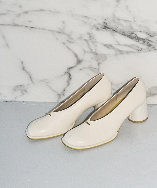 「GRISE」 パンプス 23.5cm アイボリー レディース_画像4