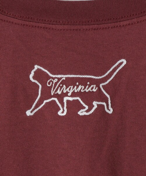 tシャツ 「SHIPS any別注」Collegiate Pacific:「洗濯機可能」V ガゼット プリント ＆ 刺繍 Tシャツ レディースの画像