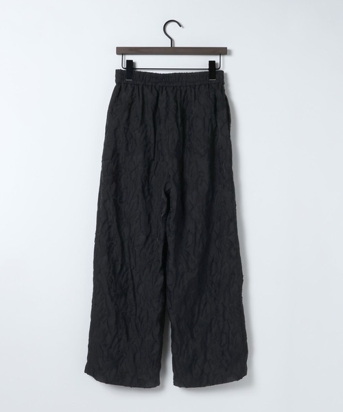 ワイドパンツ パンツ 「eL」Floral Cut Jacquard Pants/659506