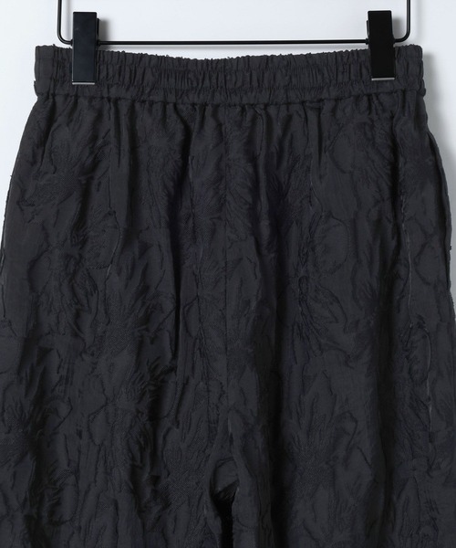 ワイドパンツ パンツ 「eL」Floral Cut Jacquard Pants/659506