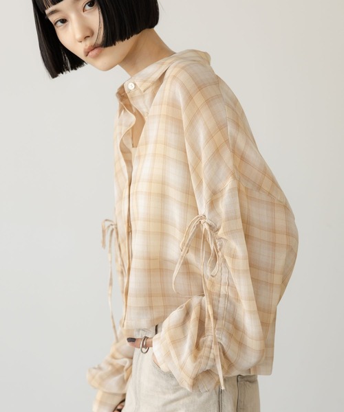 LOWRYS FARM（ローリーズファーム） ブラウス シャツ シアーチェック