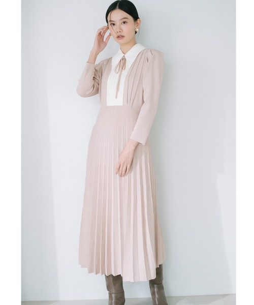 「SNIDEL」 ニットワンピース 1 ネイビー レディース_画像3