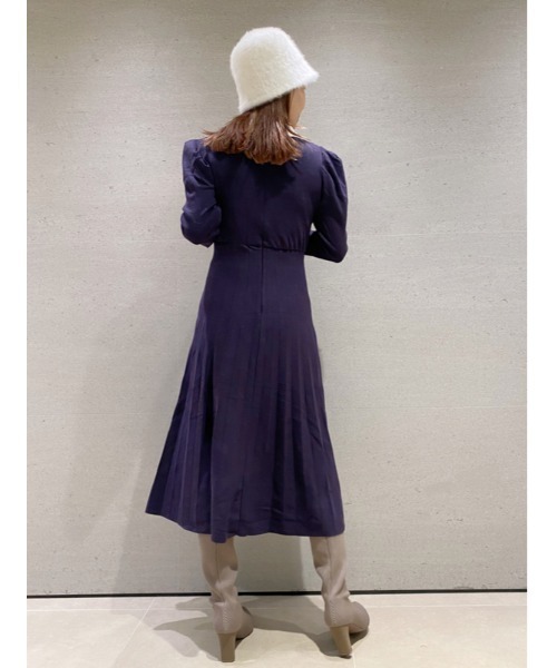「SNIDEL」 ニットワンピース 1 ネイビー レディース_画像10