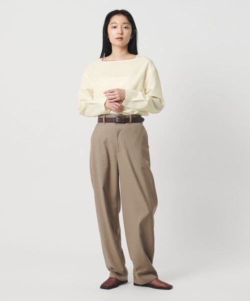 UNITED ARROWS   ブラウス   ショールブラウス　マスタード 気になる二の腕対策】大人女子におすすめ一枚着ブラウス｜ブログ