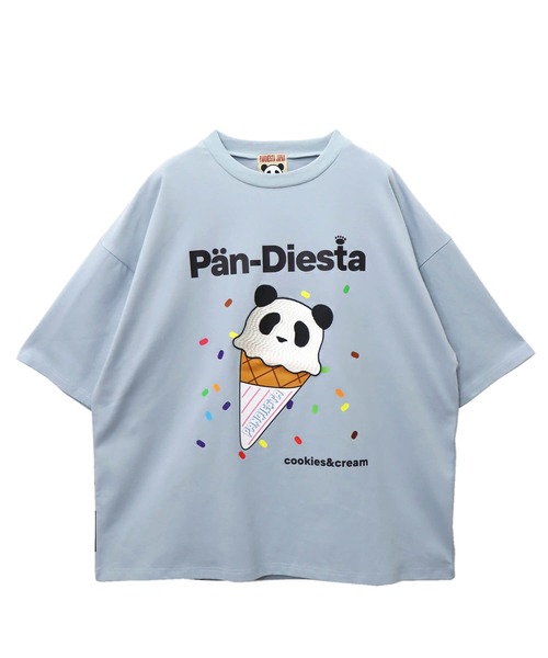 「PANDIESTA」 半袖Tシャツ M サックスブルー メンズ_画像2