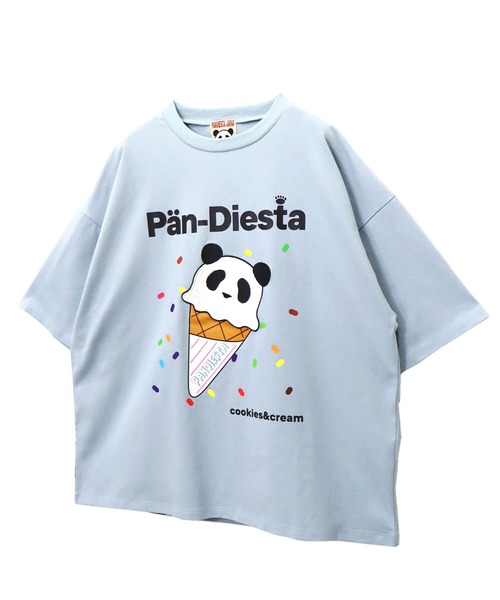 「PANDIESTA」 半袖Tシャツ M サックスブルー メンズ_画像3
