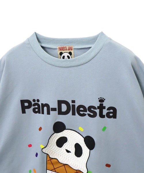 「PANDIESTA」 半袖Tシャツ M サックスブルー メンズ_画像4