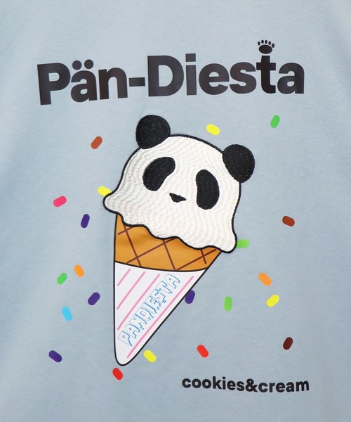 「PANDIESTA」 半袖Tシャツ M サックスブルー メンズ_画像5
