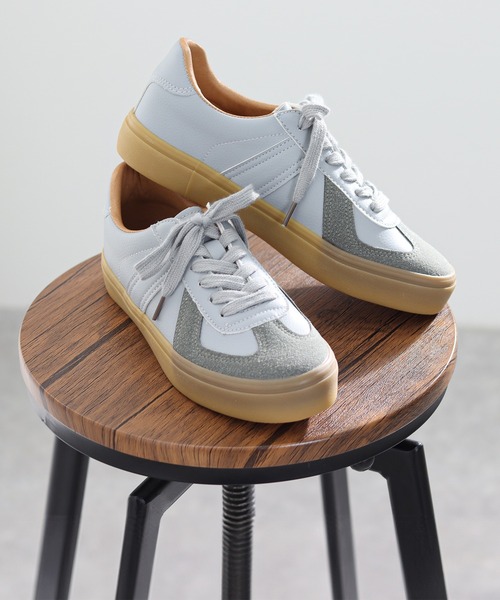 「GERMAN TRAINER」 ローカットスニーカー 36 シルバー メンズ_画像8