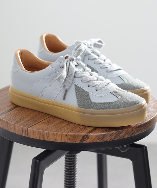 「GERMAN TRAINER」 ローカットスニーカー 36 シルバー メンズ_画像9