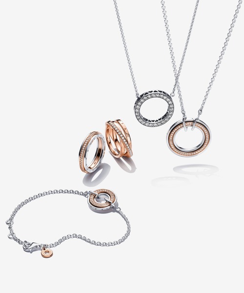 「Pandora」 リング 52 シルバー×ゴールド レディース_画像5