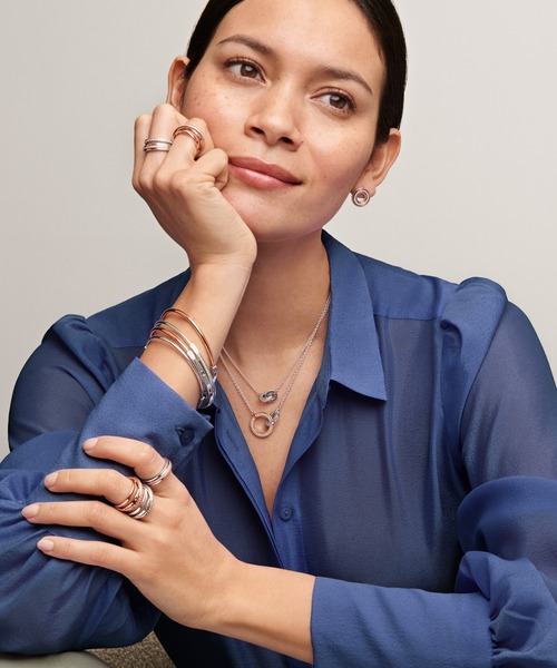 「Pandora」 リング 52 シルバー×ゴールド レディース_画像7