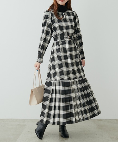 「natural couture」 長袖ワンピース LARGE ベージュ レディース_画像2