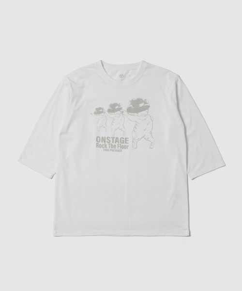tシャツ 「T-GRAPHICS / ティーグラフィックス」シンプルプリント 7分