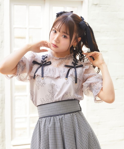 「ROJITA」 半袖ブラウス FREE ベージュ レディース_画像9