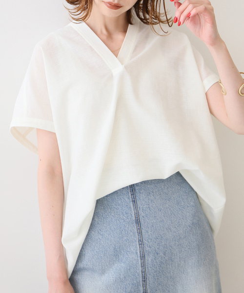IENA」 半袖ブラウス FREE ホワイト レディース 美品【IENA フリル 