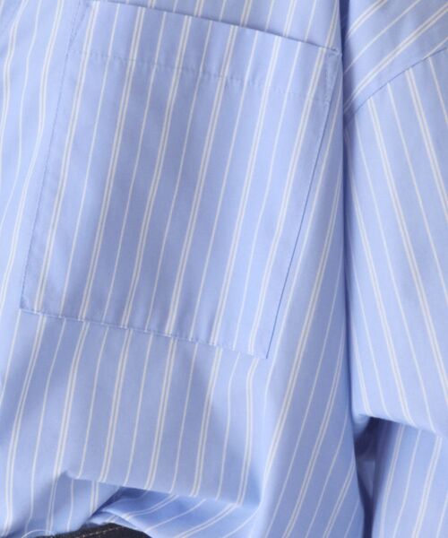 「AMERICAN HOLIC」 長袖ブラウス L サックスブルー レディース_画像6