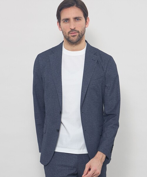 ジャケット テーラードジャケット 「BREASY JACKET」トリコットプリントセットアップジャケット メンズの画像