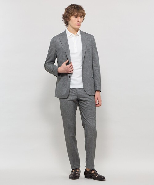 ジャケット テーラードジャケット 「BREASY JACKET」トリコットプリントセットアップジャケット メンズの画像
