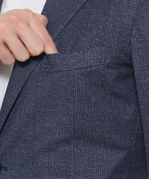 ジャケット テーラードジャケット 「BREASY JACKET」トリコットプリントセットアップジャケット メンズの画像