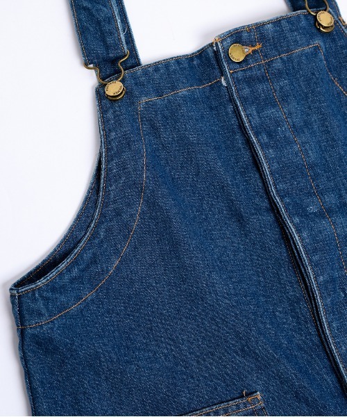 「SUGAR BISKET」 オーバーオール M インディゴブルー レディース_画像9
