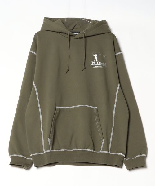 「XLARGE」 プルオーバーパーカー M オリーブ メンズ_画像2