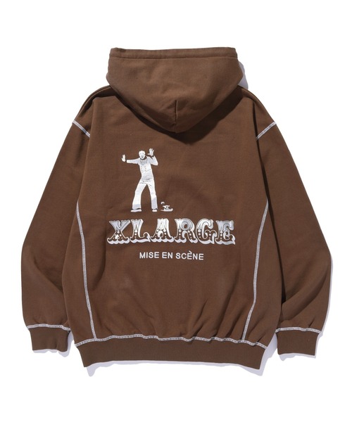 「XLARGE」 プルオーバーパーカー M オリーブ メンズ_画像3