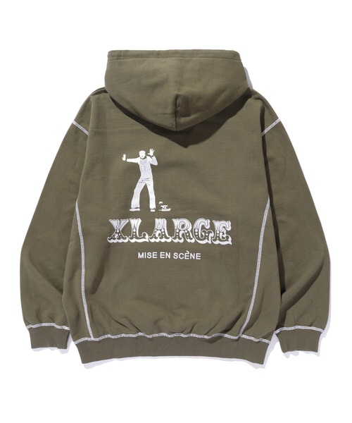 「XLARGE」 プルオーバーパーカー M オリーブ メンズ_画像5