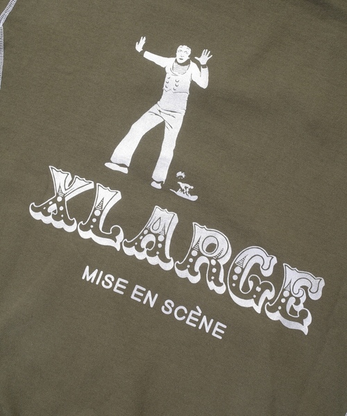 「XLARGE」 プルオーバーパーカー M オリーブ メンズ_画像8