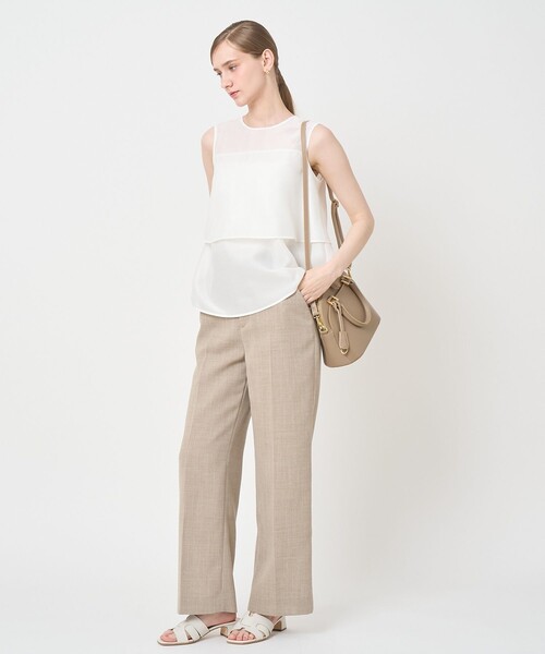ANAYI/アナイ/定価33000円コットンシルクローンティアード　ブラウス ANAYI（アナイ） ブラウス シャツ オーガンジーティアード ブラウス