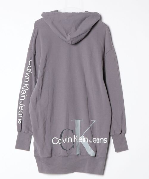 「Calvin Klein」 プルオーバーパーカー X-SMALL グレー メンズ_画像2