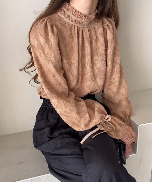 「FILLOU」 長袖ブラウス MEDIUM クリーム レディース_画像7