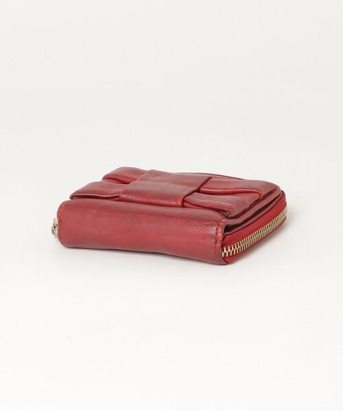 VALENTINO（ヴァレンティノ） プレートロゴ 財布 - レッド レディース