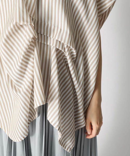 「ZUCCa」 半袖ブラウス M size ベージュ レディース_画像5