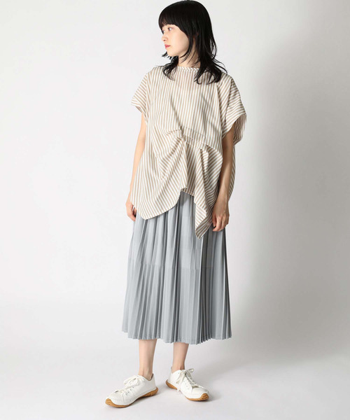 「ZUCCa」 半袖ブラウス M size ベージュ レディース_画像6