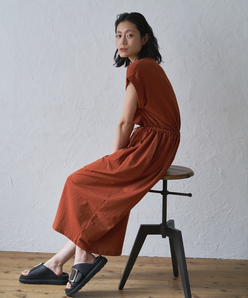 「MOHI」 フラットサンダル 36 ブラック レディース_画像4