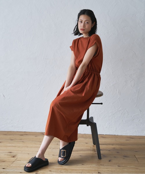 「MOHI」 フラットサンダル 36 ブラック レディース_画像6