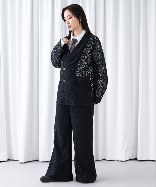 「Ellno Loset」 パンツ X-SMALL パープル メンズ_画像2
