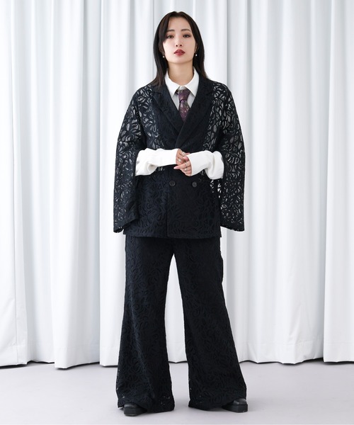 「Ellno Loset」 パンツ X-SMALL パープル メンズ_画像3