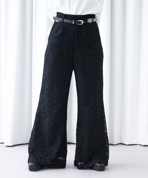 「Ellno Loset」 パンツ X-SMALL パープル メンズ_画像4