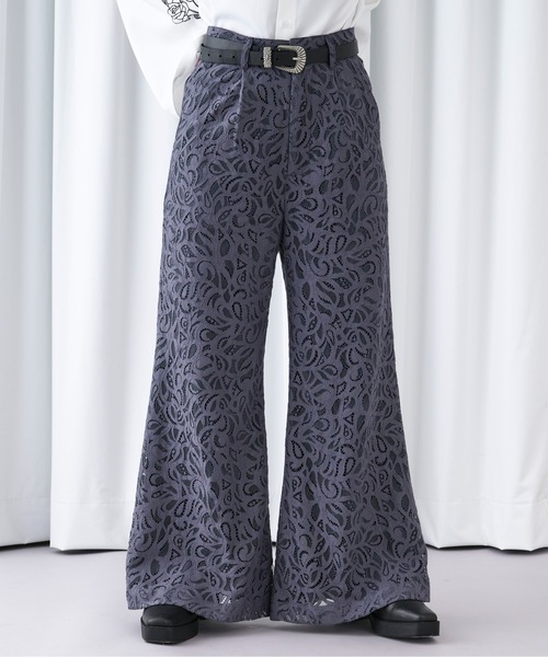 「Ellno Loset」 パンツ X-SMALL パープル メンズ_画像9