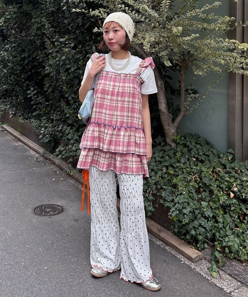 「HELLO.SANFRANCISCO」 イージーパンツ SMALL ブラック レディース_画像4