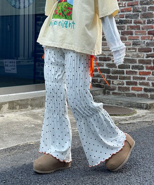 「HELLO.SANFRANCISCO」 イージーパンツ SMALL ブラック レディース_画像5