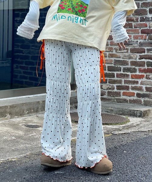 「HELLO.SANFRANCISCO」 イージーパンツ SMALL ブラック レディース_画像7