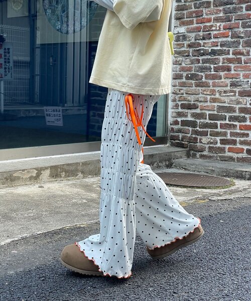 「HELLO.SANFRANCISCO」 イージーパンツ SMALL ブラック レディース_画像8
