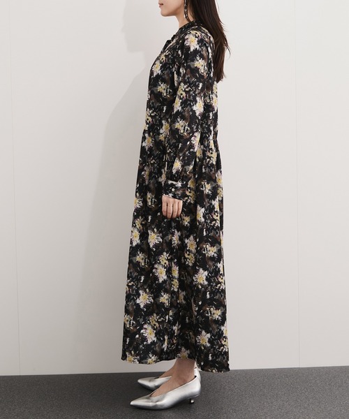 「LE CERCLE par rope'」 長袖ワンピース FREE ブラウン レディース_画像7