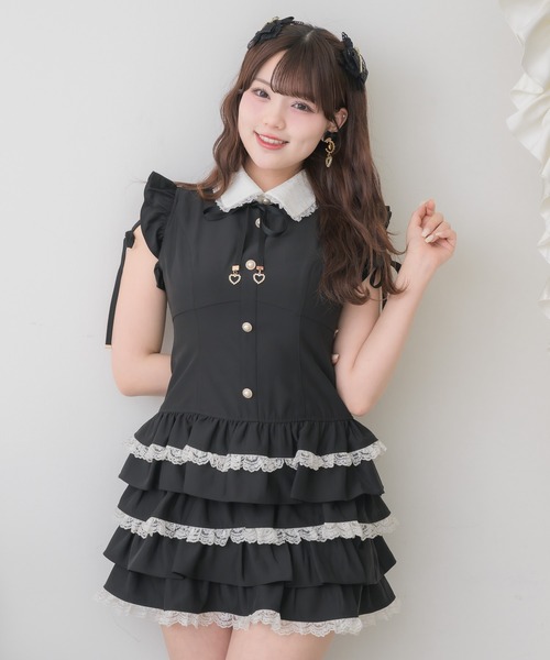 ROJITA（ロジータ） ワンピース フリルスリーブティアードワンピース