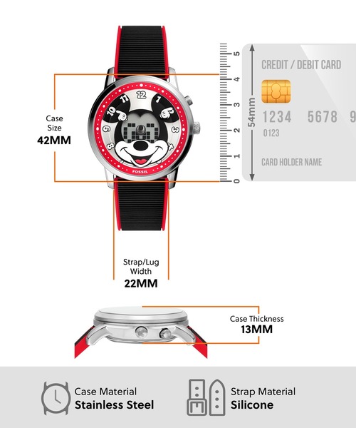 FOSSIL（フォッシル） 腕時計 | ディズニー Disney x Fossil Mickey